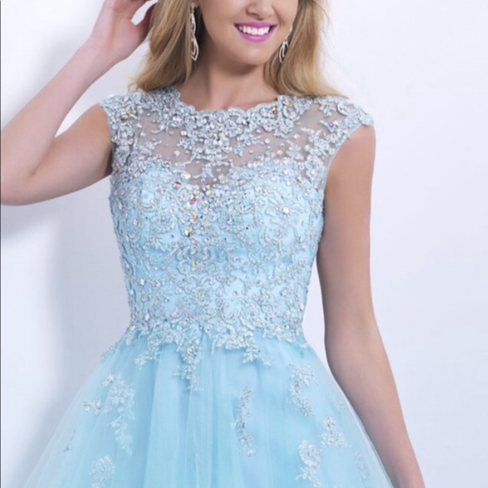 Blue mini dress prom/hoco